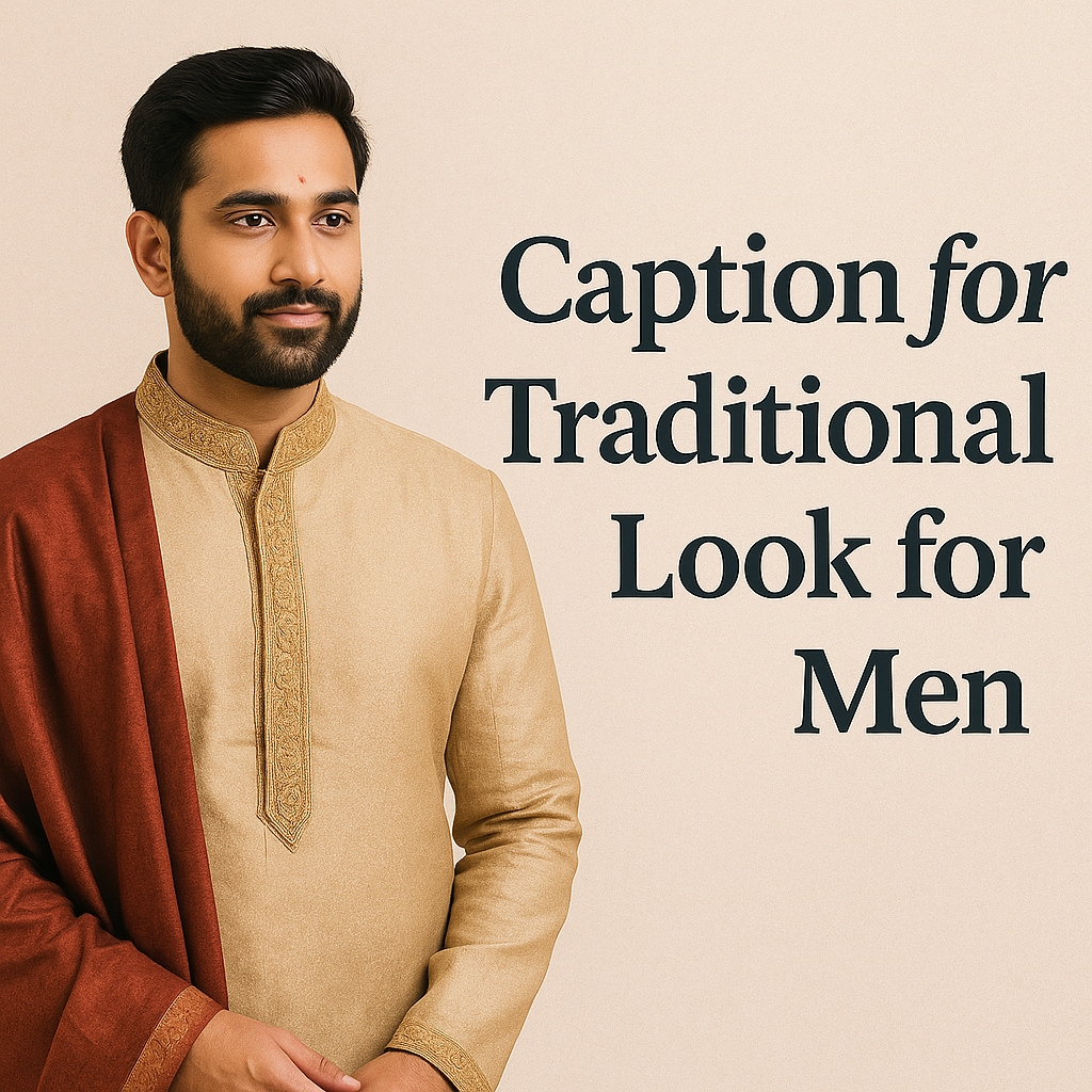 Caption for Traditional Look for Men