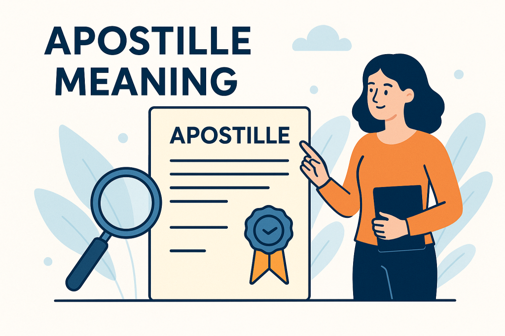 apostille Meaning in Bengali