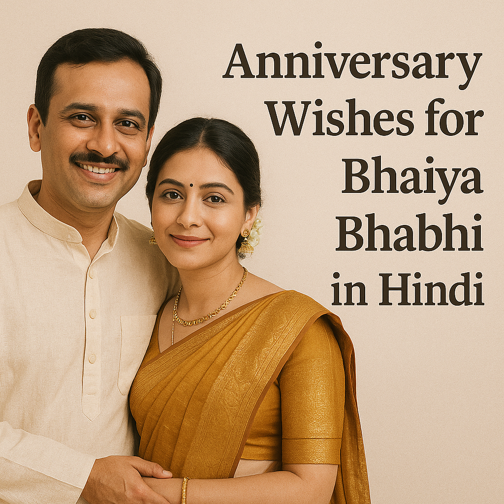 Anniversary Wishes for Bhaiya Bhabhi in Hindi